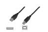 CAVO USB 2.0 CONNETTORI A-B, LUNGHEZZA MT. 1 COLORE NERO
