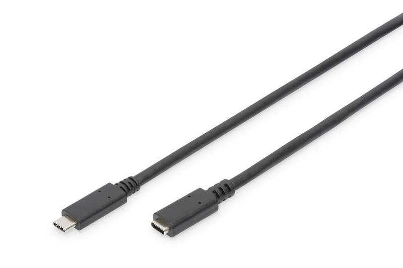 CAVO PROLUNGA USB TIPO C MASCHIO/FEMMINA 1.5 MT 3A NERO