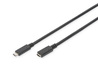 CAVO PROLUNGA USB TIPO C MASCHIO/FEMMINA 1.5 MT 3A NERO