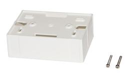 SCATOLA A MURO PER PLACCHE RJ45 COLORE CHIARO
