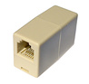 ACCOPPIATORE TELEFONICO 2 CONNETTORI RJ11 - 6P4C FEMMINA/FEMMINA COLORE BIANCO