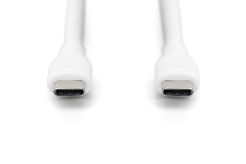 CAVO RICARICA GUAINA SILICONE USB-C / USB-C 2m, USB 2.0, 60W, BIANCO