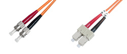 CAVO FIBRA OTTICA ST A SC MULTIMODE OM2 DUPLEX 50/125 MT.3