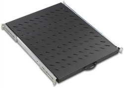 RIPIANO UNIVERSALE PER ARMADIO RACK 19" PROFONDITA' 735 MM. ALLUNGABILE COLORE NERO