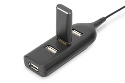 HUB 4 PORTE USB 2.0 DIGITUS CON CAVO