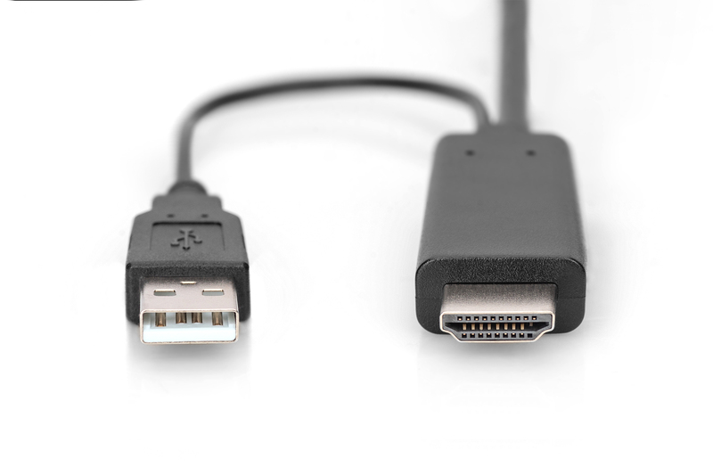 DIGITUS Cavo adattatore da 4K HDMI - da HDMI a DisplayPort mt 2