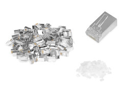 Spina modulare CAT 6 per cavi rotondi - 100 pezzi