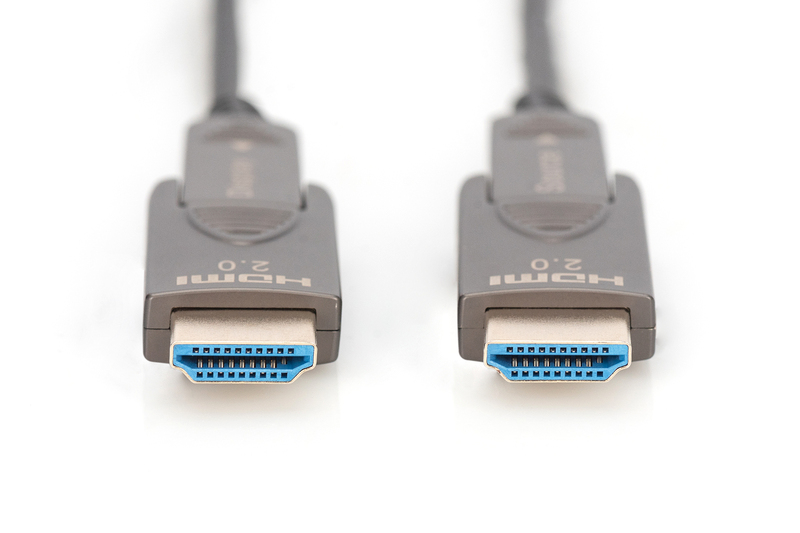 DIGITUS Cavo in fibra ottica ibrido 4K - HDMI® AOC connettore rimovibile mt 20
