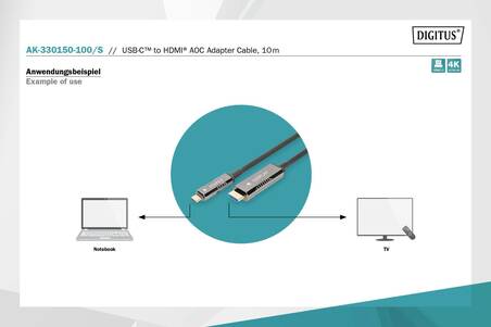 DIGITUS Cavo di collegamento USB 2.0 mt 1 colore nero