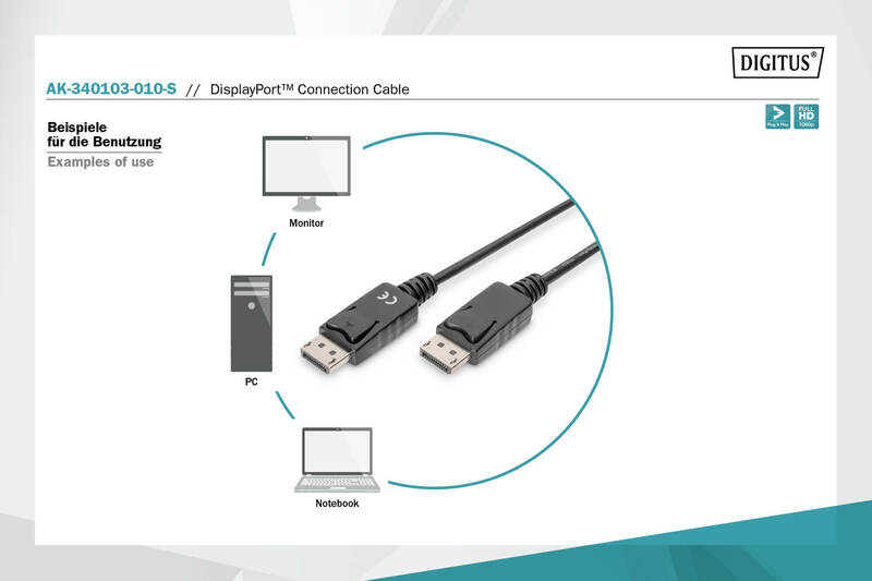 CAVO USB 3.1 (GEN 2) TIPO C - USB B DIGITUS MT 1,80