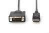 CAVO ADATTATORE DISPLAYPORT CONNETTORI DP MASCHIO - DVI-D(24+1) MASCHIO MT. 2
