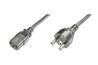 CAVO ALIMENTAZIONE 10/16 AMPERE 250 V-VDE SPINA DRITTA PRESA IEC DRITTA MT.1.80
