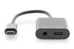 CAVO SPLITTER USB TIPO-C. A USB TIPO-C. + CONNETTORE 3.5MM STEREO