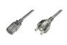 CAVO ALIMENTAZIONE 10/16 AMPERE 250 V-VDE SPINA DRITTA PRESA IEC DRITTA MT.1.20