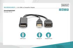 DIGITUS Adattatore da 4K- HDMI a DisplayPort