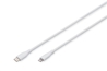 DIGITUS Cavo di collegamento in silicone Lightning,USB-C-Lightning,0,5 mt,bianco