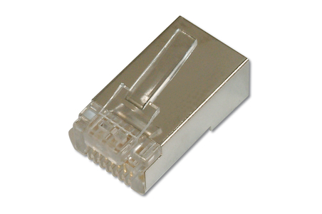 CONNETTORE PLUG 8 POLI RJ45 CAT.5E SCHERMATO PER CAVI RETE FLESSIBILI DIGITUS