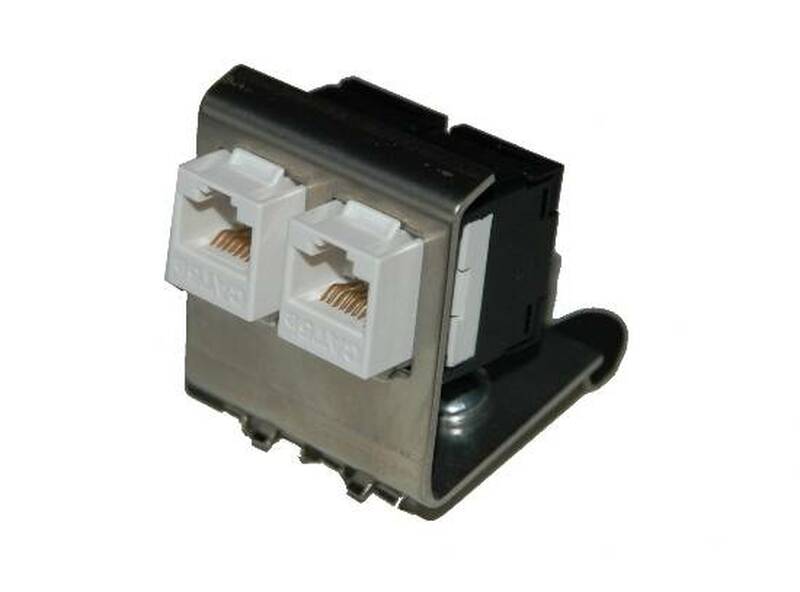 ADATTATORE DIN-RAIL PER 2 MODULI KEYSTONE