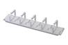 LISTELLO GUIDA CAVI 19" (2 UNITA') GRIGIO CHIARO CON 5 ANELLI (DN-19 ORG-2U)