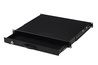 CASSETTO ESTRAIBILE CON MANIGLIA E CHIUSURA A CHIAVE PER ARMADI RACK 19" MISURE MM. 482X45X492 COLORE NERO