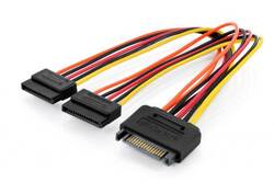 CAVETTO INTERNO SATA 15 POLI CONNETTORI MASCHIO - 2 FEMMINE CM. 20