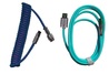 Coppia cavi Aviator blu/turchese RGB