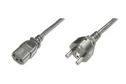 CAVO ALIMENTAZIONE 10/16 AMPERE 250 V-VDE SPINA DRITTA PRESA IEC DRITTA MT.1.20