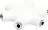 ADATTATORE SPLITTER AUDIO A 6 VIE 3,5MM.