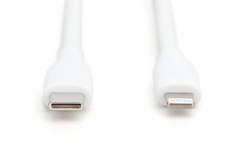 DIGITUS Cavo di collegamento in silicone Lightning USB-C-Lightning,1 mt,bianco