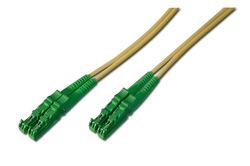 Cavo patch LWL, E2000 (8° APC) su E2000 (8° APC), monomodale 2 mt. colore giallo