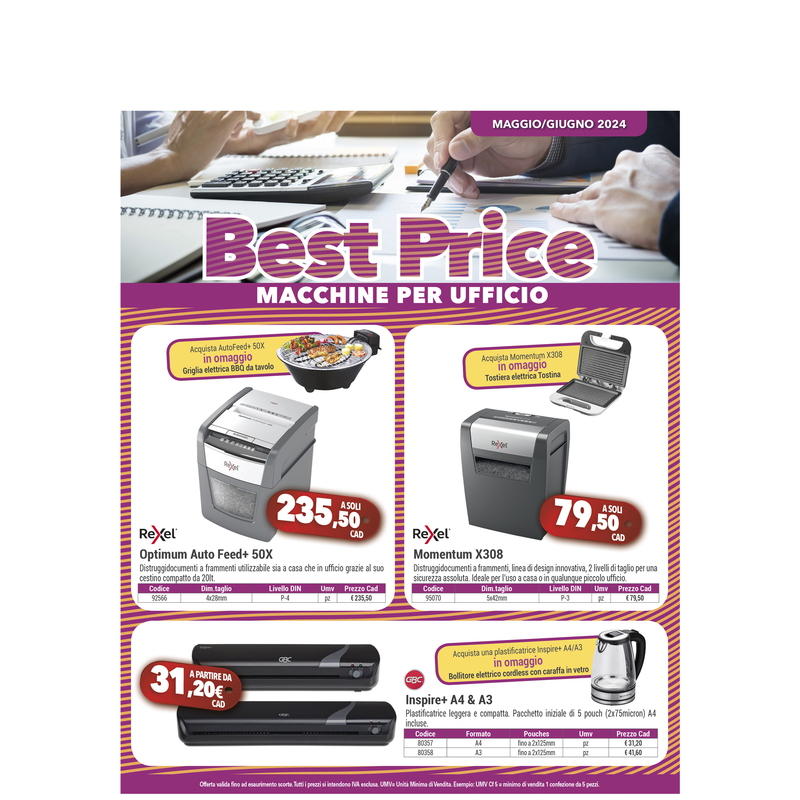 Volantino Best Price 3 - Macchine per ufficio - Mag-Giu 2024 4 pag neutro