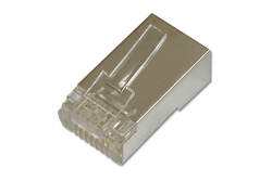 CONNETTORE PLUG 8 POLI RJ45 CAT.5E SCHERMATO PER CAVI RETE FLESSIBILI DIGITUS