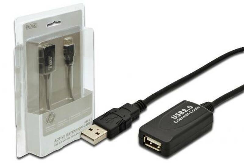 ESTENSORE DI LINEA USB 2.0 MASCHIO/FEMMINA CON CAVO DA MT. 5