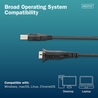 Cavo adattatore da USB 2.0 a RS232, 1,8 m, chipset FTDI FT232RNL integrato