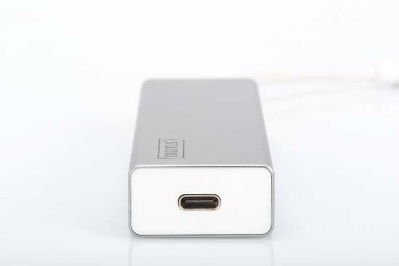 HUB USB 3.0 CON 3 PORTE USB 3.0 TIPO A E 1 PORTA TIPO C, CONNETTORE MASCHIO TIPO C