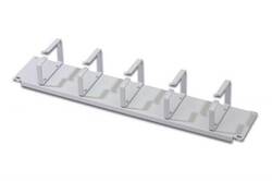 LISTELLO GUIDA CAVI 19" (2 UNITA') GRIGIO CHIARO CON 5 ANELLI (DN-19 ORG-2U)