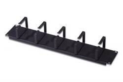 LISTELLO GUIDACAVI 19" (2 UNITA') CON 5 ANELLI - COLORE NERO