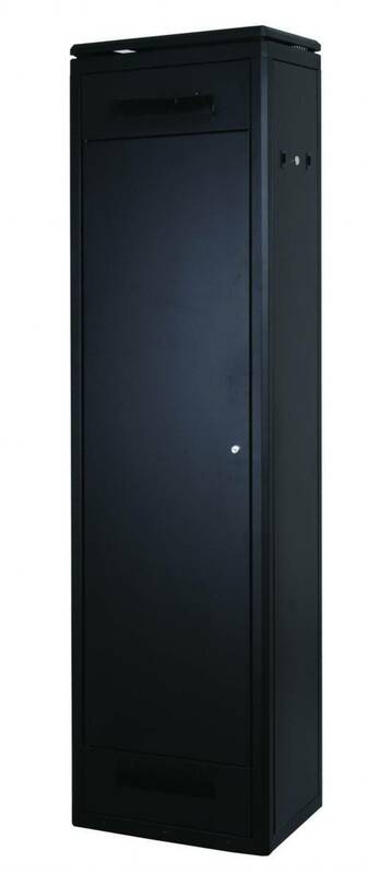 ARMADIO 42 UNITA' LINEA PROFESSIONALE (A)2020 X (L)600 X (P)600 MM. COLORE NERO RAL9005  (DN-19 42U 6/6-SW)
