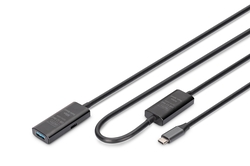 Cavo di prolunga attivo USB 3.2 Gen1 5G, USB-C - USB-A, 10 mt