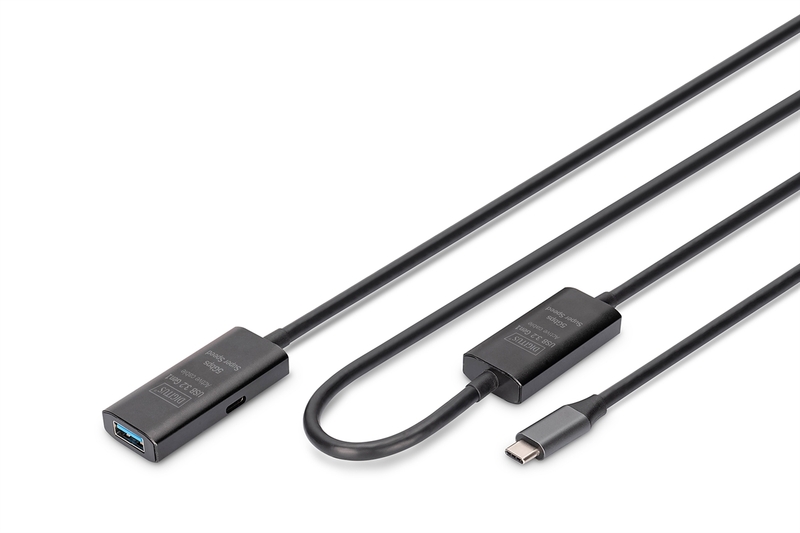 Cavo di prolunga attivo USB 3.2 Gen1 5G, USB-C - USB-A, 10 mt