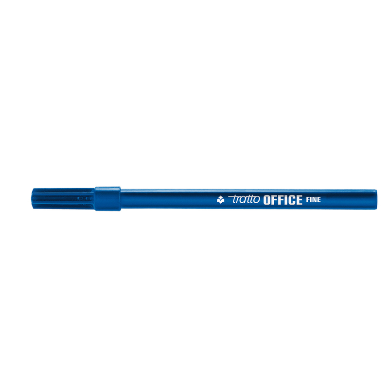 SCATOLA 12 PENNARELLI TRATTO OFFICE FINE BLU