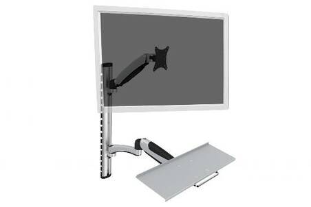 SUPPORTO A PARETE PER MONITOR E TASTIERA