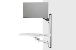 Supporto da muro per posto di lavoro (monitor, tastiera, mouse)