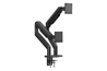 DIGITUS Presa per ufficio a 3 vie con 2x connessioni USB-A e 1x USB-C, nero