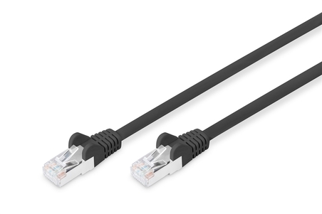 Cavo patch CAT 6 S-FTP  3 mt. colore nero in confezione da espositore