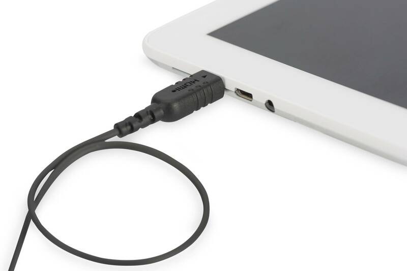 DIGITUS Cavo di collegamento HDMI High Speed, tipo C- A, altamente flessibile mt 2