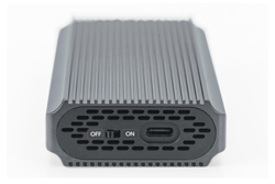 DIGITUS Alloggiamento per disco rigido USB M.2, SSD, esterno, NVMe, 40Gbps, USB 4.0, alluminio, senza attrezzi