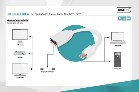 DIGITUS Scanner di codici a barre USB desktop 2D