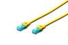 CAVO RETE UTP CAT. 5E NON SCHERMATO - LUNGHEZZA MT. 2 - COLORE GIALLO