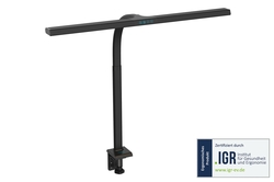 Lampada da scrivania a LED - 80 cm, 2400 lm, 16 W, nera